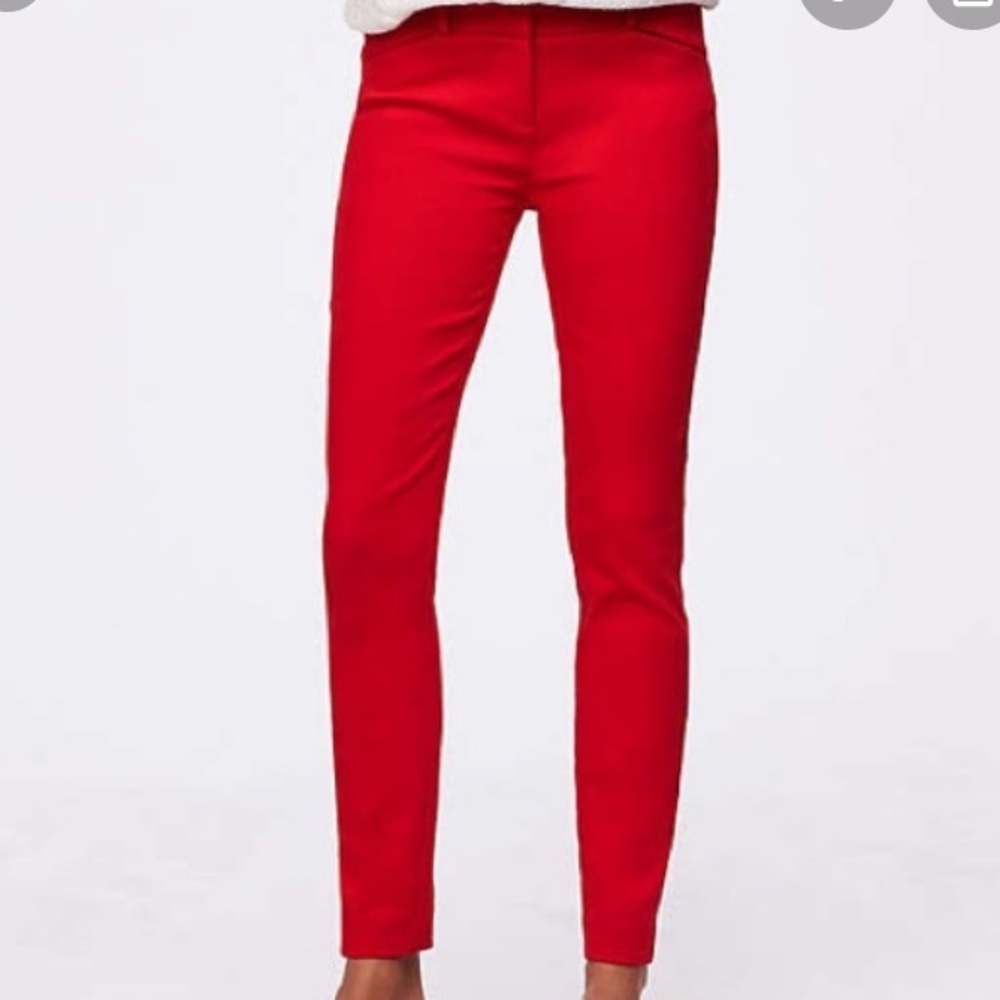Red loft dress pants